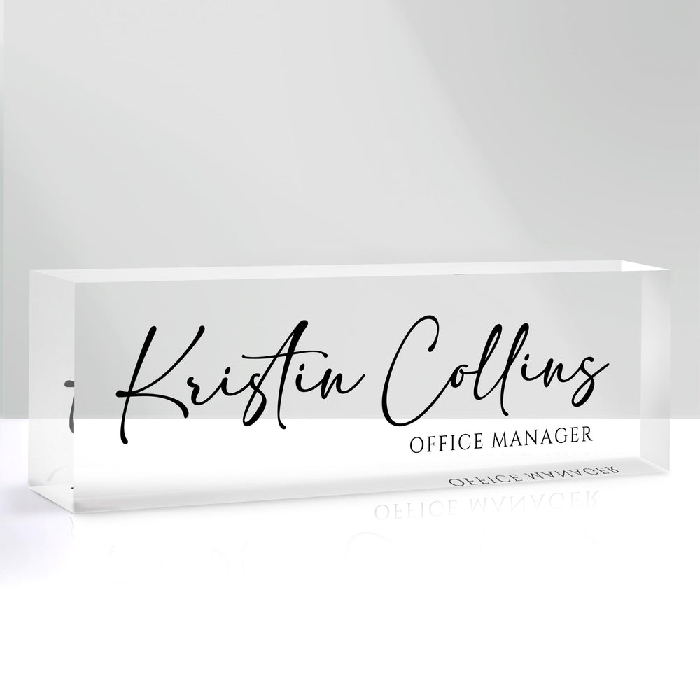 Custom Acrylic Trophy Award with Logo/Photo Text- Personalized Plaque for Recognition, Retirement, Farewell, Anniversary, Golf - Awards for Employee, Boss, Coworker Appreciation Gifts