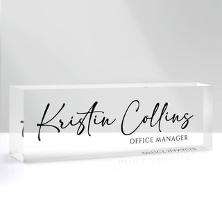 Custom Acrylic Trophy Award with Logo/Photo Text- Personalized Plaque for Recognition, Retirement, Farewell, Anniversary, Golf - Awards for Employee, Boss, Coworker Appreciation Gifts