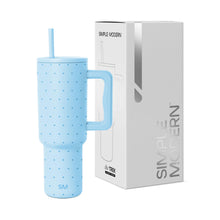 Simple Modern 40 oz Trek Tumbler with Handle and Straw Lid | Cup Holder Friendly Insulated Stainless Steel Travel Mug | Midnight Black