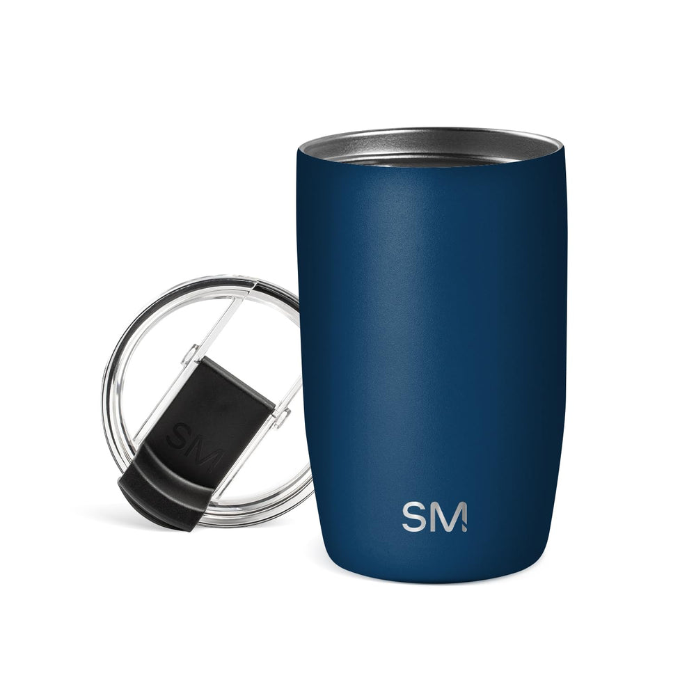 Simple Modern Voyager Tumbler with Flip Lid | Travel Coffee Mug | Insulated Stainless Steel Cold Brew Iced or Hot Coffee Cup | Gifts for Women Men Her Him | 16oz, Almond Birch
