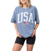 USA T-Shirt for Men, Women, Unisex - Vintage American Flag Graphic Tee - Patriotic Short Sleeve Crew Neck Top - 100% Cotton