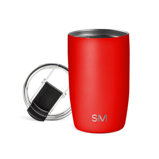 Simple Modern Voyager Tumbler with Flip Lid | Travel Coffee Mug | Insulated Stainless Steel Cold Brew Iced or Hot Coffee Cup | Gifts for Women Men Her Him | 16oz, Almond Birch