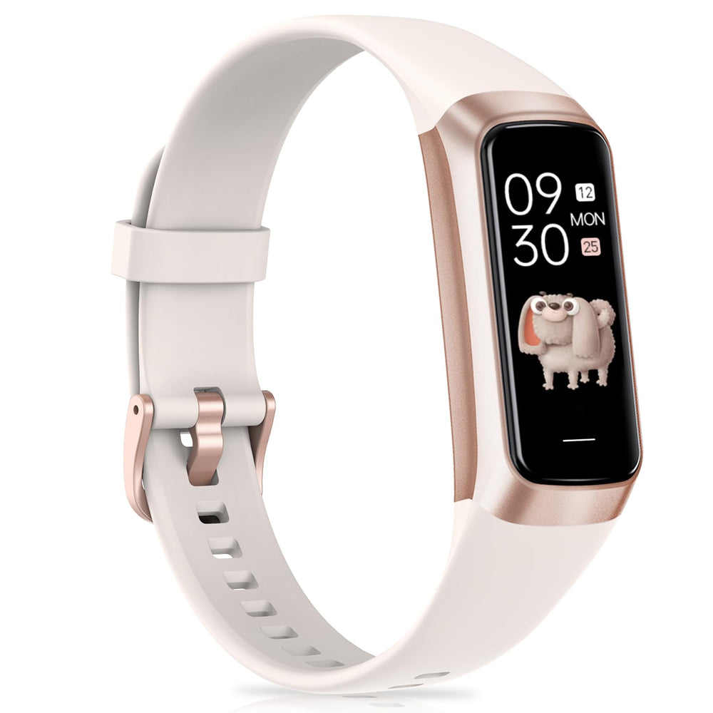 Fitness Tracker with 24/7Heart Rate, Blood Pressure, Sleep Tracking, Calorie, Activity Tracker with 1.1" AMOLED Color Screen, Waterproof Step Tracker for Android iPhones Women Men