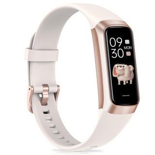 Fitness Tracker with 24/7Heart Rate, Blood Pressure, Sleep Tracking, Calorie, Activity Tracker with 1.1" AMOLED Color Screen, Waterproof Step Tracker for Android iPhones Women Men