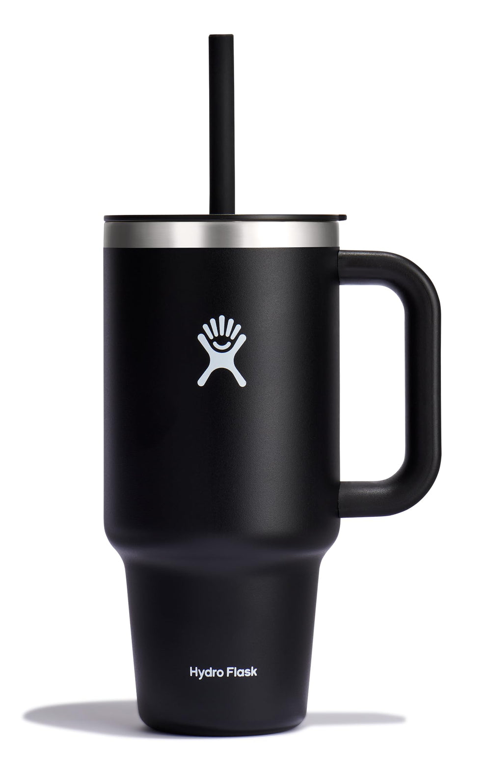 Hydro Flask Travel Tumbler with Handle, Lid and Straw - Insulated Stainless Steel in 32 Oz Trillium