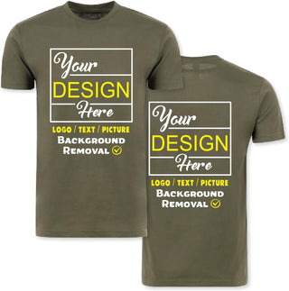 Personalized Image/Text for Your Company/Wedding/Greetings with Digital Printing | Unisex Adult | Custom T-Shirt