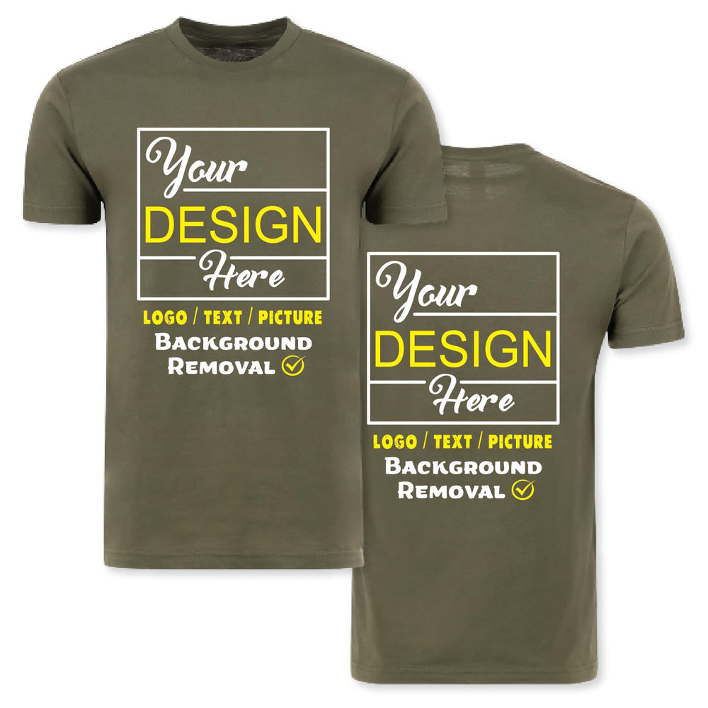 Personalized Image/Text for Your Company/Wedding/Greetings with Digital Printing | Unisex Adult | Custom T-Shirt