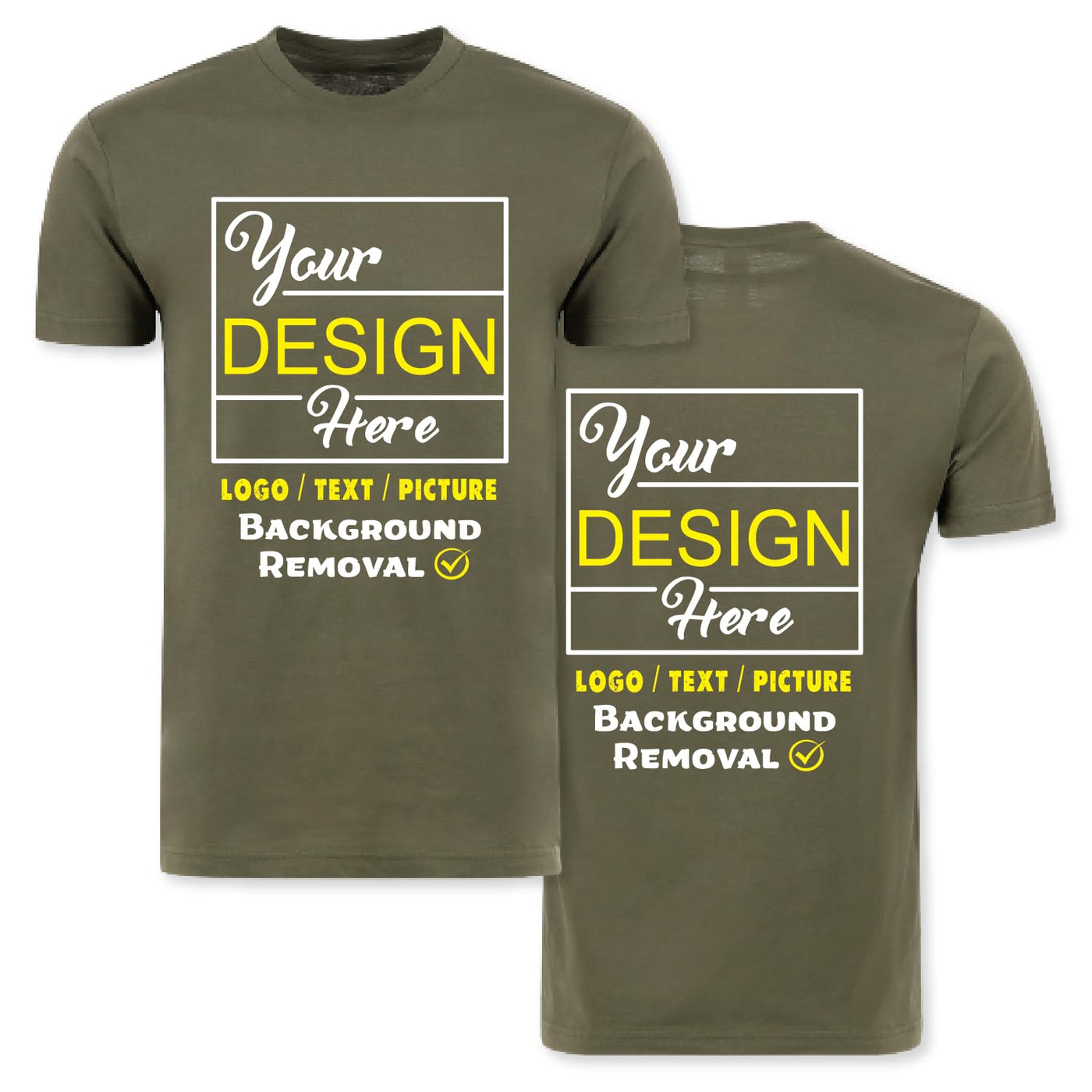 Personalized Image/Text for Your Company/Wedding/Greetings with Digital Printing | Unisex Adult | Custom T-Shirt