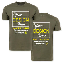 Personalized Image/Text for Your Company/Wedding/Greetings with Digital Printing | Unisex Adult | Custom T-Shirt