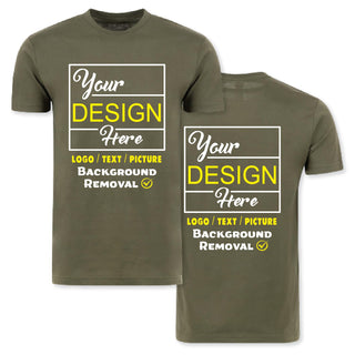 Personalized Image/Text for Your Company/Wedding/Greetings with Digital Printing | Unisex Adult | Custom T-Shirt