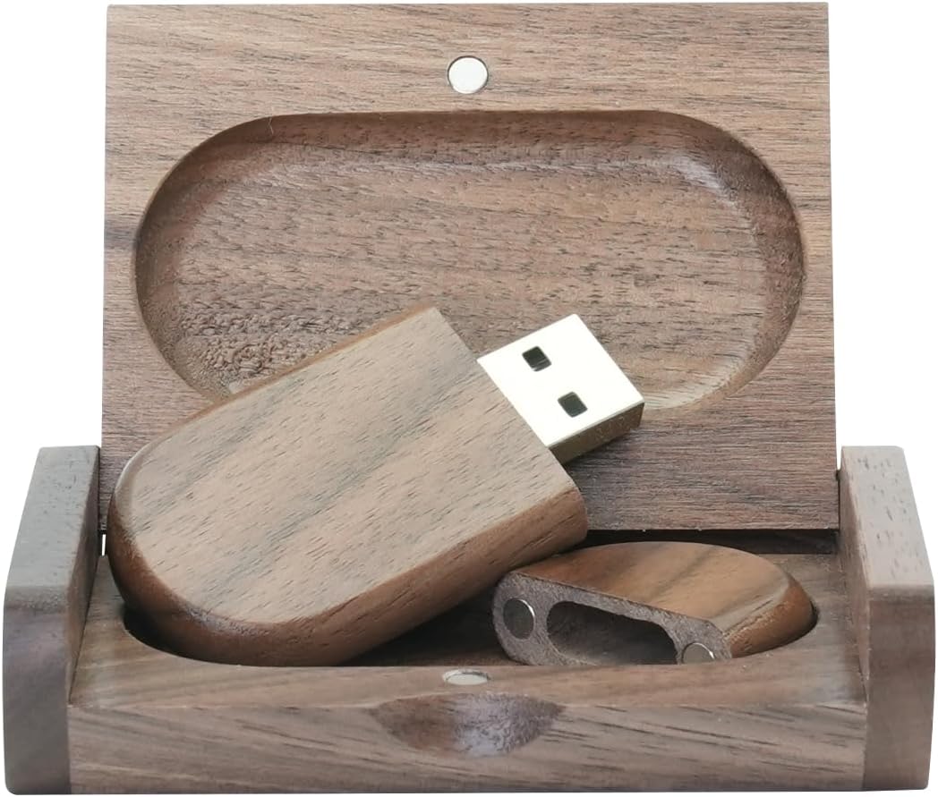 Personalized Wooden USB Drive Custom Cute Flash Gift for Graduation Wedding | Engraved Flash Drive, Custom Bamboo Pendrive, 64GB, 128GB, Family Memories