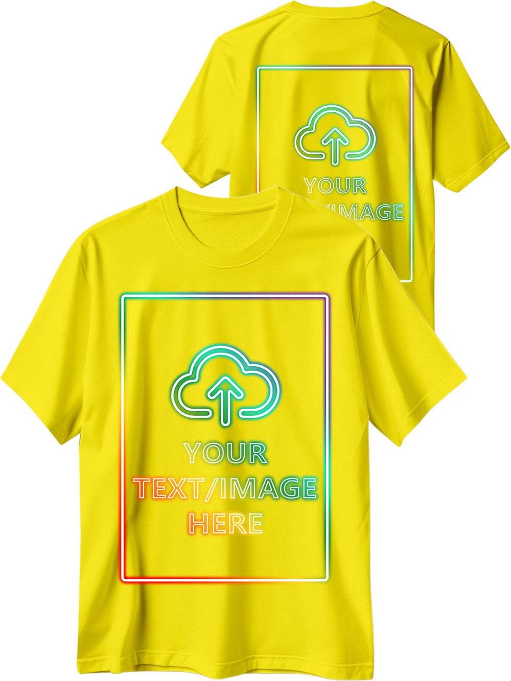 Custom T Shirts with Photo/Logo/Text - Personalized Comfort Cotton Tee for Men Women Design Your Own Shirt Front & Back Print