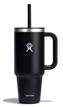 Hydro Flask Travel Tumbler with Handle, Lid and Straw - Insulated Stainless Steel in 32 Oz Trillium
