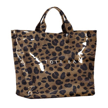 KAMEILONG Women's Large PVC Tote Bag Letters Print Handbags Paper Shoulder Bag Clear Shopping Hobo Bag