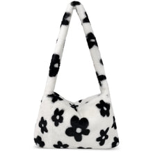 Fuzzy Tote Bag Y2K Fluffy Shoulder Bag Women Furry Purse Large Cute Plush Bag Ladies Faux Fur Bag for Autumn and Winter