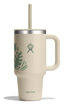 Hydro Flask Travel Tumbler with Handle, Lid and Straw - Insulated Stainless Steel in 32 Oz Trillium