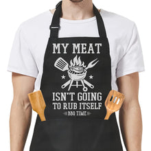 SANDJEST Funny Mens Aprons with Pockets for BBQ Grilling Cooking Grandpa Husband Apron for Birthday Christmas Father's Day
