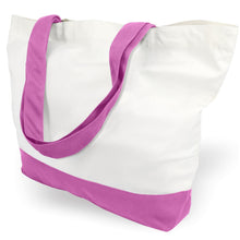 TOPDesign 1 | 3 | 6 | 12 | 24 Pack Super Strong Large 12oz Cotton Canvas Tote Bag, Reusable Grocery Shopping Cloth Bag, Fashionable Two-Tone Tote for Crafts, DIY Your Creative Designs (Pack of 1)