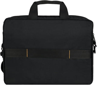 Amazon Basics 15.6 in Laptop Bag with Shoulder Strap and Handle, Large Capacity, Spacious Compartments, Black