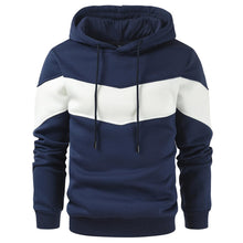 Gesean Men's Novelty Color Block Pullover Fleece Hoodie Long Sleeve Casual Sweatshirt with Pocket