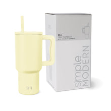 Simple Modern 40 oz Trek Tumbler with Handle and Straw Lid | Cup Holder Friendly Insulated Stainless Steel Travel Mug | Midnight Black