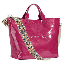 KAMEILONG Women's Large PVC Tote Bag Letters Print Handbags Paper Shoulder Bag Clear Shopping Hobo Bag