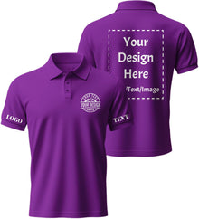 Custom Polo Shirts for Men Women, Personalized Business Golf Shirt, Customized Breathable Casual Polo Shirts for Company