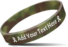 Custom Rubber Bracelets with Text Logo Clipart Customizable Bracelet Personalized 1/2 Inch Silicone Wristbands for Awareness, Events, Support, Promotions