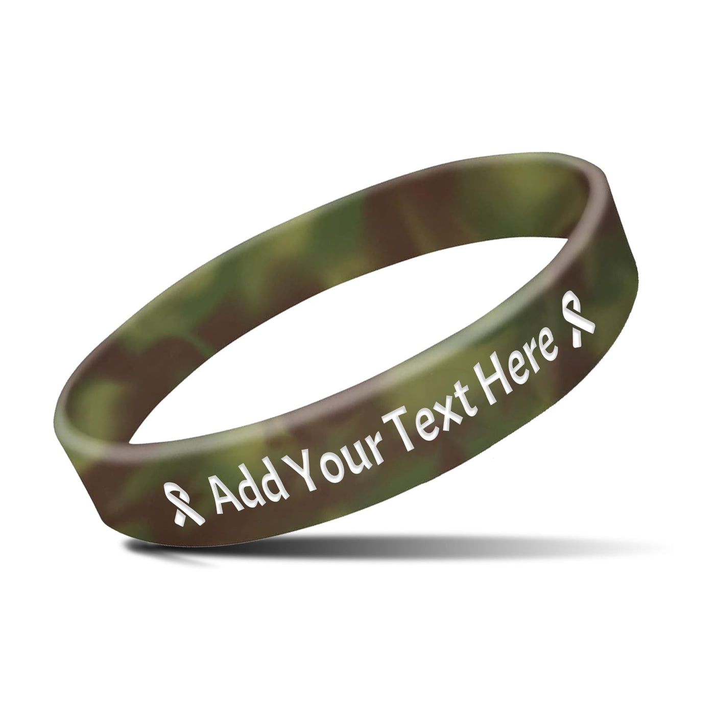 Custom Rubber Bracelets with Text Logo Clipart Customizable Bracelet Personalized 1/2 Inch Silicone Wristbands for Awareness, Events, Support, Promotions