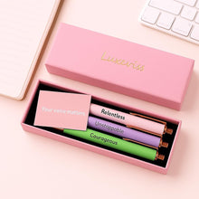 3 pcs Inspirational Pens - Nice Cute Fancy Pen Set Gifts for Women Teacher Coworkers Appreciation Office Supplies Black Ink