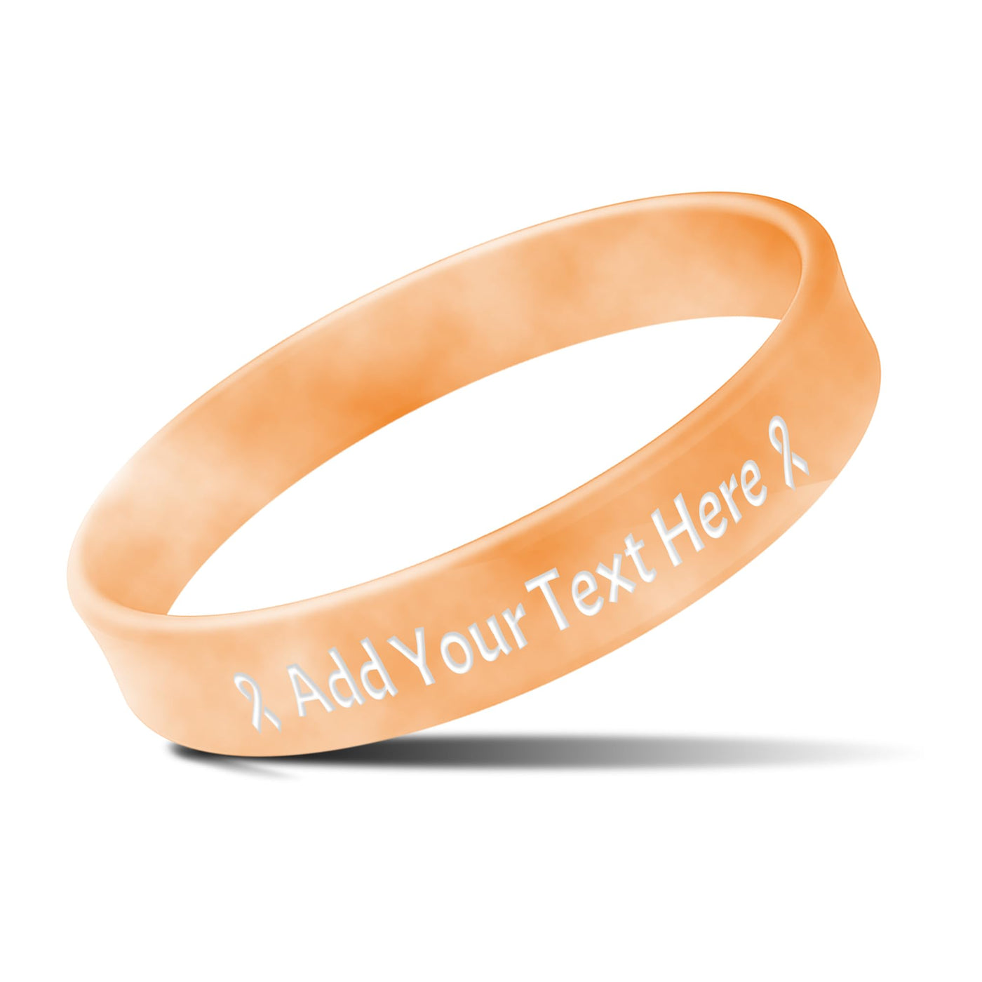 Custom Rubber Bracelets with Text Logo Clipart Customizable Bracelet Personalized 1/2 Inch Silicone Wristbands for Awareness, Events, Support, Promotions