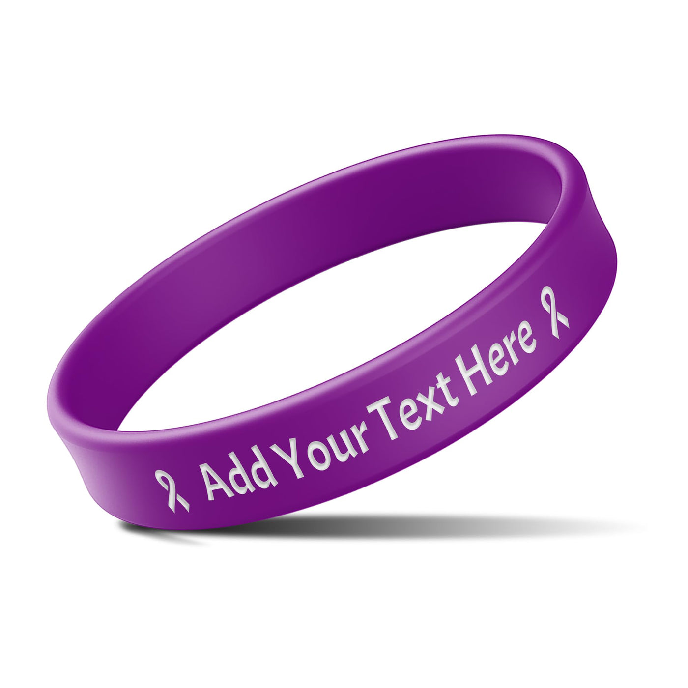 Custom Rubber Bracelets with Text Logo Clipart Customizable Bracelet Personalized 1/2 Inch Silicone Wristbands for Awareness, Events, Support, Promotions