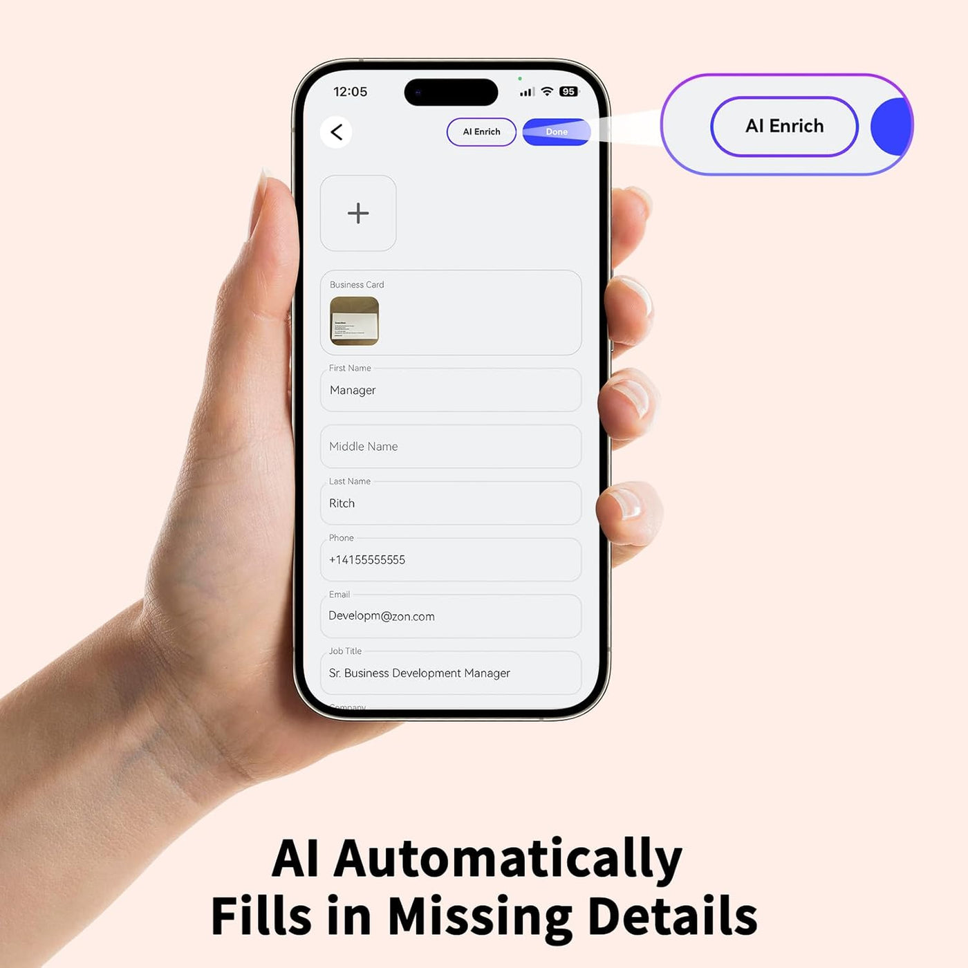 AI Smart Digital Business Card, Scan and Digitize | Automated Contacts Enrichment | Voice Notes Transcription | AI Drafts Follow-Up Email | NFC Tap to Share | Eco-Friendly