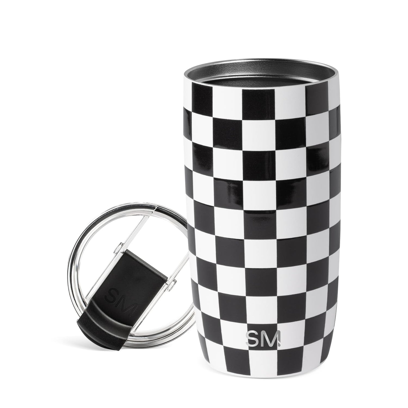 Simple Modern Voyager Tumbler with Flip Lid | Travel Coffee Mug | Insulated Stainless Steel Cold Brew Iced or Hot Coffee Cup | Gifts for Women Men Her Him | 16oz, Almond Birch