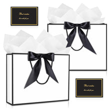 JMANNI Gift Bags with Handles, 13” Medium Gift Bag for Presents, 1 Pcs Bags with 2 Tissue Paper and 1 Cards for Graduation Baby Shower Wedding Fathers Day Mother's Day Birthday Party（champagne gold）