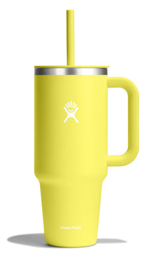 Hydro Flask Travel Tumbler with Handle, Lid and Straw - Insulated Stainless Steel in 32 Oz Trillium