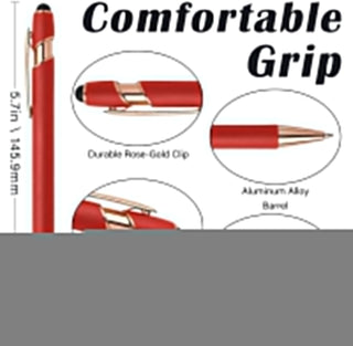 WNNNS Bulk Custom Pens Personalized with Name & Logo, Customized Engraved Pens, Black Ink Ballpoint with Stylus Tips, Office Employee Graduation Teacher Appreciation Gifts.