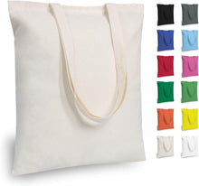 TOPDesign 5 | 12 | 24 | 48 | 192 Pack Economical Cotton Tote Bags, Lightweight Medium Reusable Grocery Shopping Cloth Bags, Suitable for DIY, Advertising, Promotion, Gift, Activity (5-Pack)