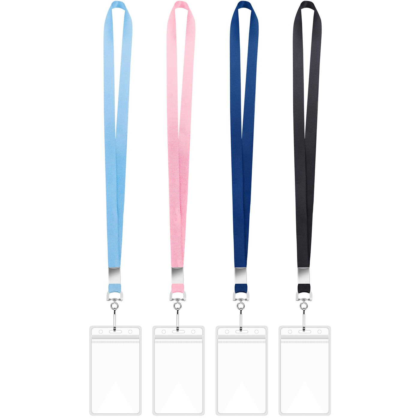 12 Pack Lanyards for ID Badges Cruise Lanyard for Ship Cards with Waterproof ID Badge Holder Cruise Essentials 2026 (12 Colors)