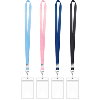 12 Pack Lanyards for ID Badges Cruise Lanyard for Ship Cards with Waterproof ID Badge Holder Cruise Essentials 2026 (12 Colors)