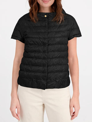 Tankaneo Womens Puffer Vest Button Up Short Sleeve Winter Jacket Casual Lightweight Quilted Jackets