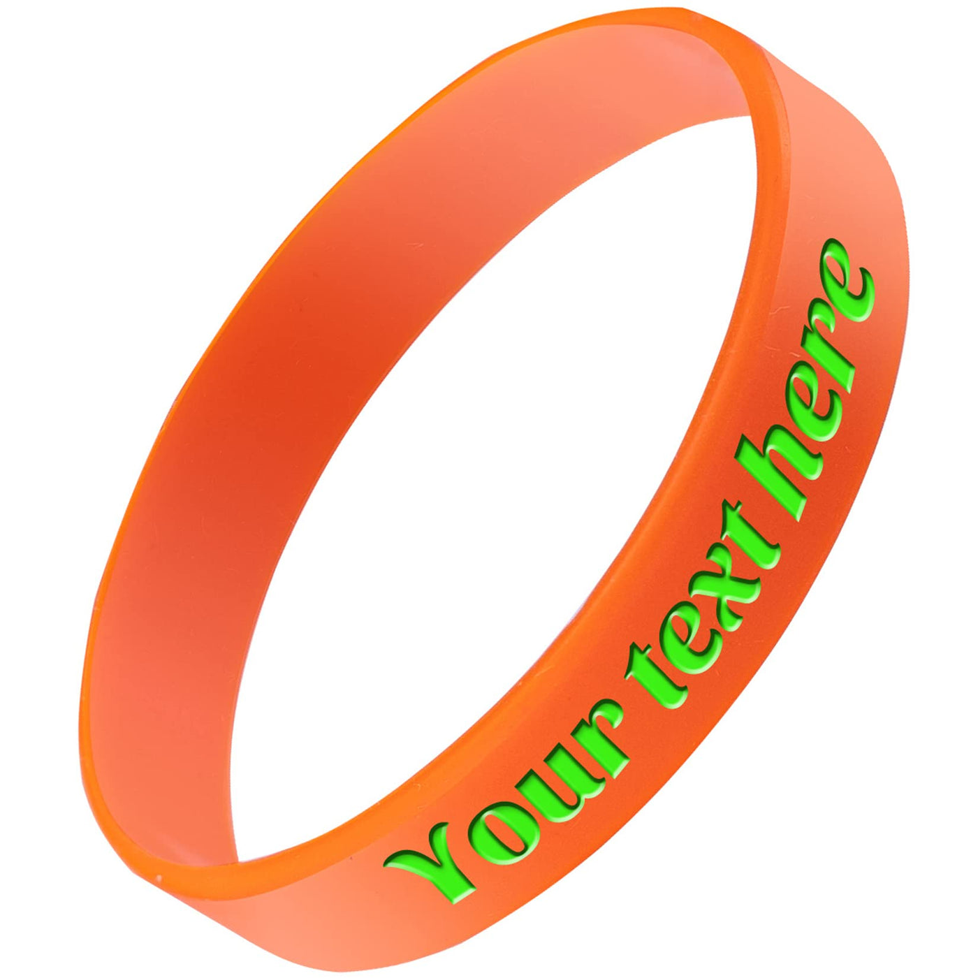 Custom Rubber Bracelet 1/10/30/50/100 ct Personalized Silicone Wristbands Customizable Debossed for Motivation, Events, Gifts, Promotions, Party, Awareness