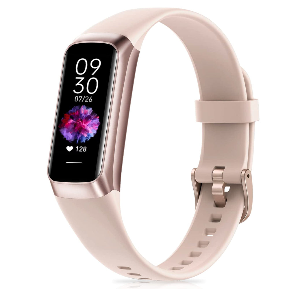 Fitness Tracker with Step Counter/Calories/Stopwatch, Activity Tracker, Health Tracker with Heart Rate Monitor, Sleep Tracker,1.10''AMOLED Touch Color Screen, Pedometer Watch for Women Men