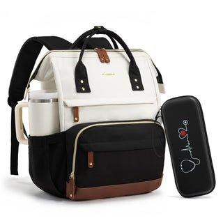 LOVEVOOK Laptop Backpack for Women, 15.6 Inch Work Business Backpacks Purse With Large Capacity, Waterproof Nurse Bag College Bookbag for School, Waterproof Casual Daypack for Travel
