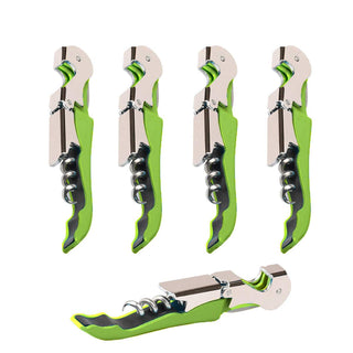 Kit-Home Professional Waiter Corkscrew Wine Openers Set (4 PCS),Upgraded with Heavy Duty Stainless Steel Hinges Wine Key for Restaurant Waiters, Sommelier, Bartenders