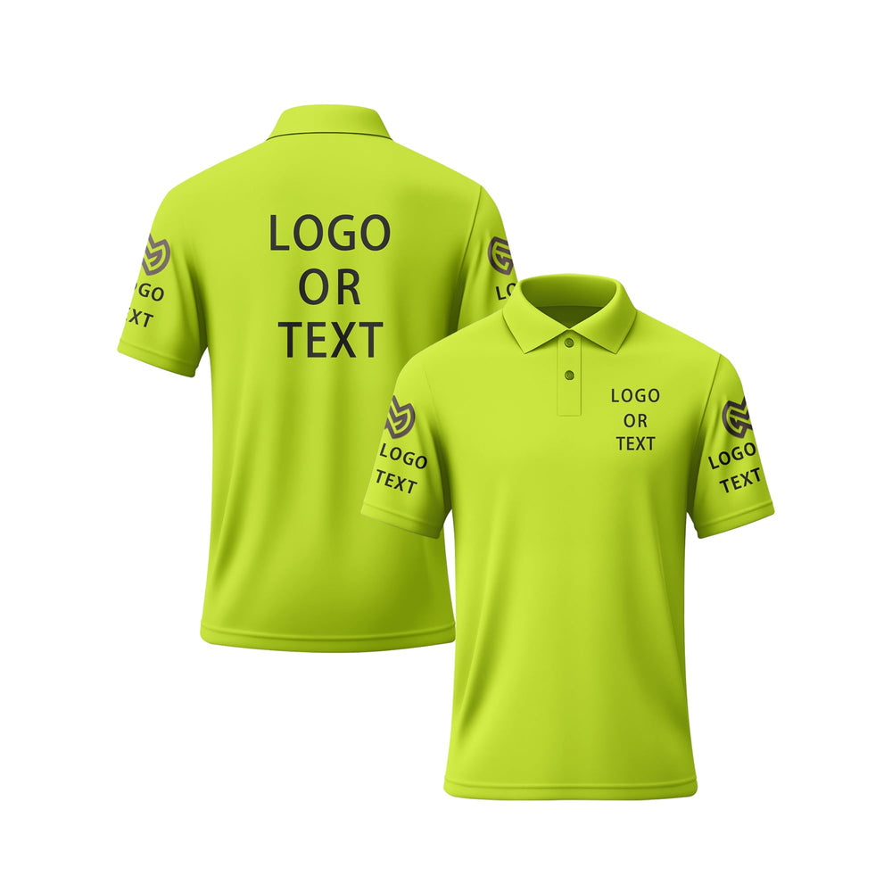 Custom Polo Shirts for Men Women Design Your Own Text Logo Image Personalized Printed Golf Work Shirts Business Casual
