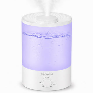 MegaWise Ultrasonic Cool Mist Humidifier SK7620 - 1.5L Capacity, Whisper-Quiet Operation, Adjustable Mist Output, Auto Shut-Off - Ideal for Home, Office, Baby Room, and Bedroom