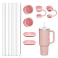 Clear Straw*6 + Pink Cover*2 + Pink Plug*4