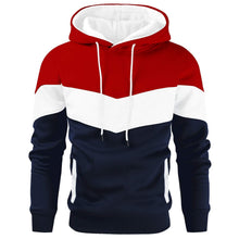 Gesean Men's Novelty Color Block Pullover Fleece Hoodie Long Sleeve Casual Sweatshirt with Pocket