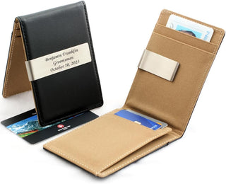 Custom Engraved Pen & Money Clip Wallet Gift Set – Personalized Ballpoint Pen with Refill, Luxury Gift Box for Men